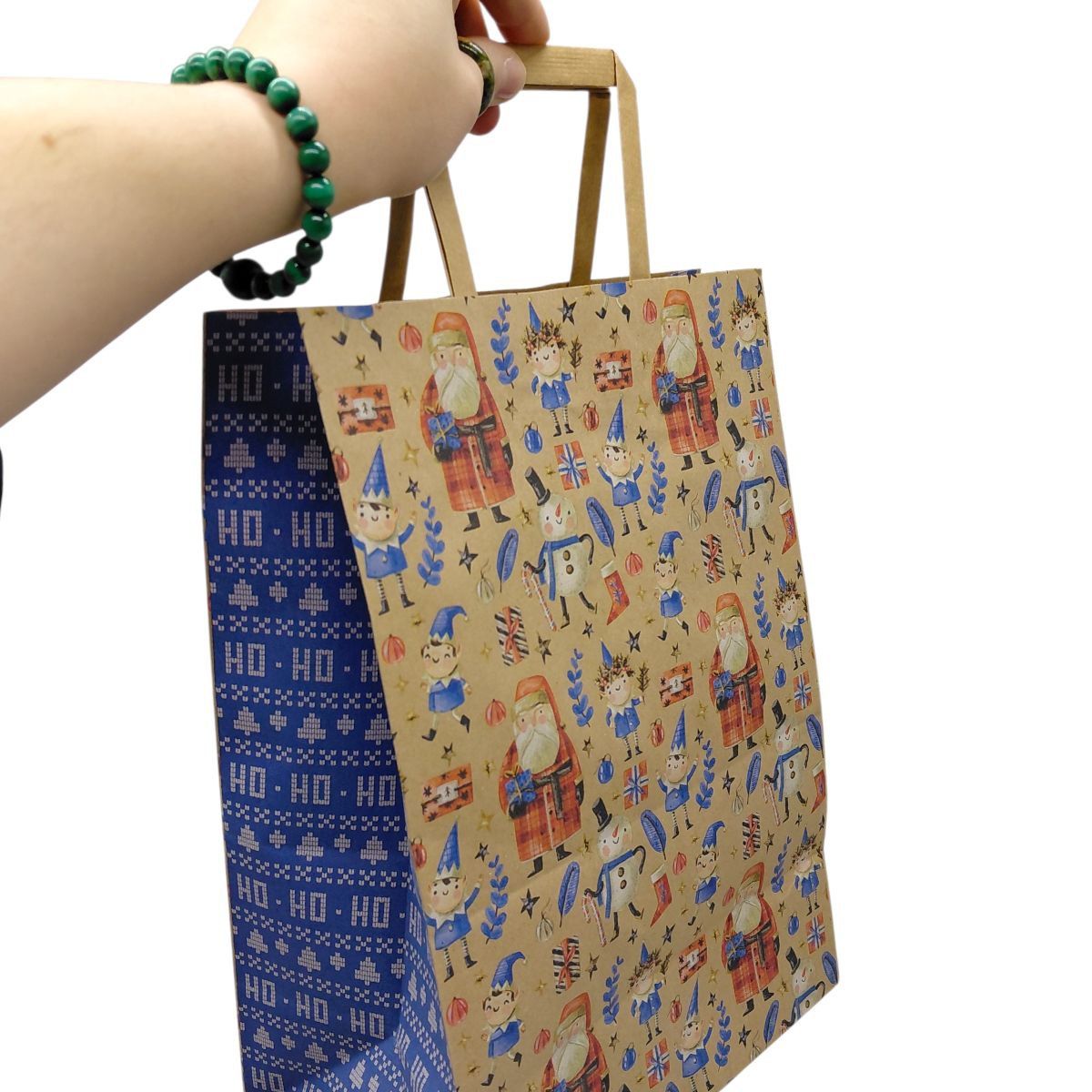 Пакет паперовий з ручками Крафт(25х15х34 см)  фото 2