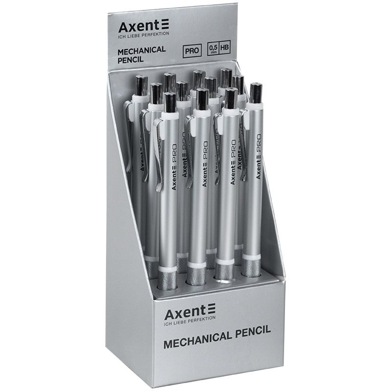 Олівець механічний Pro, 0. 5 мм, срібний  фото 2