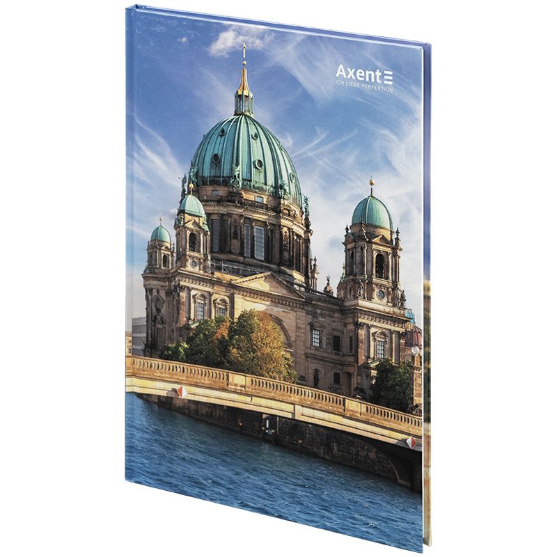 Книга записна А4-, 203*273 мм,96арк. , кліт. , City, Berlin  фото 2