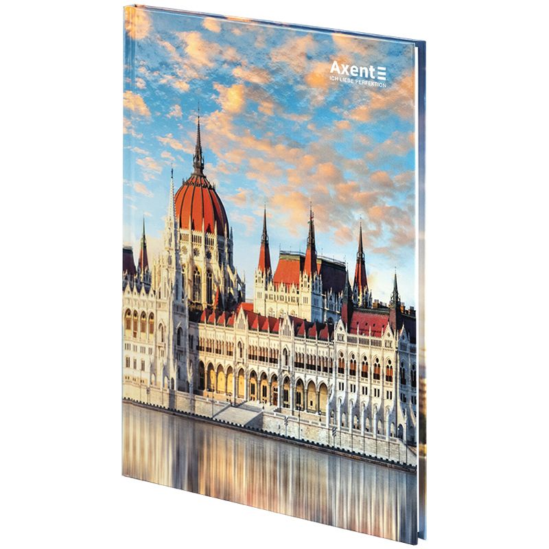 Книга записна А4-, 203*273 мм,96арк. , кліт. , City,  Budapest  фото 2