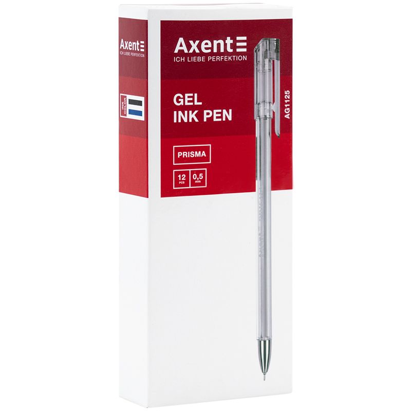 Ручка гелева Prisma, чорна  фото 2