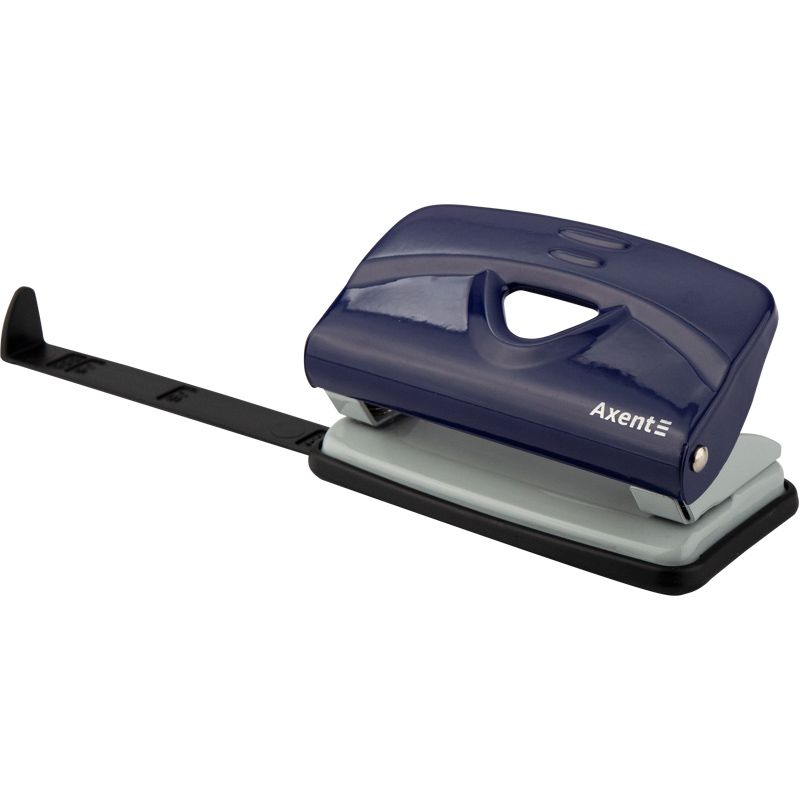 Діркопробивач Exakt-2 металевий, 10арк, синій  фото 2