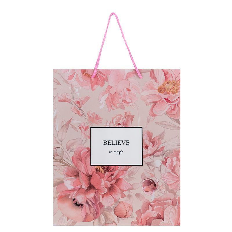 Пакет паперовий подарунковий, 26х32см, Peony Dreams  фото 2
