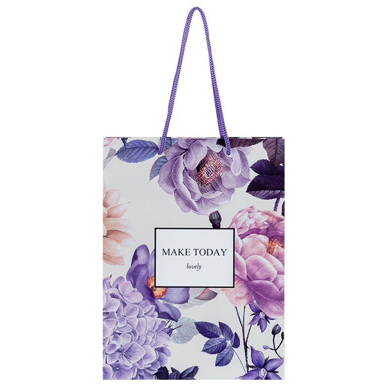 Пакет паперовий подарунковий, 18х24см, Violet Whispers  фото 2