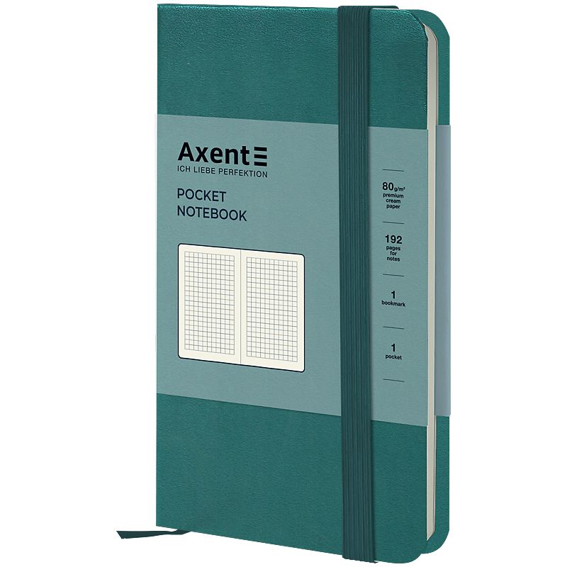 Книга записна Partner, 95*140, 96арк, кліт, лазурна  фото 2