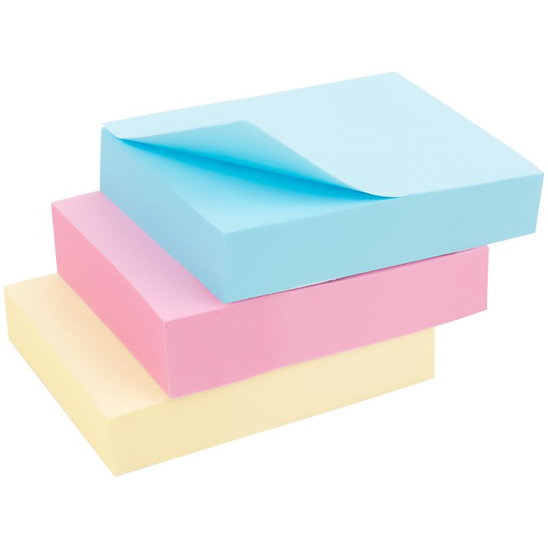 Блок паперу з клейким шаром 50x40мм,100арк,3шт  фото 2