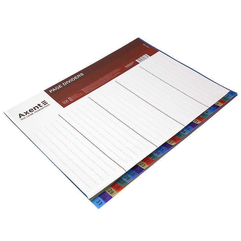 Розділювач сторінок 1-31 кольоровий  фото 2