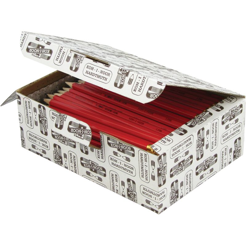 Олівець графітний 1396, НВ, гумка, червоний  фото 2