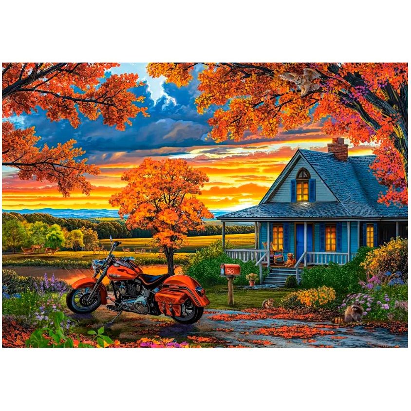 Пазли "Осіння поїздка", 500 елементів  фото 2