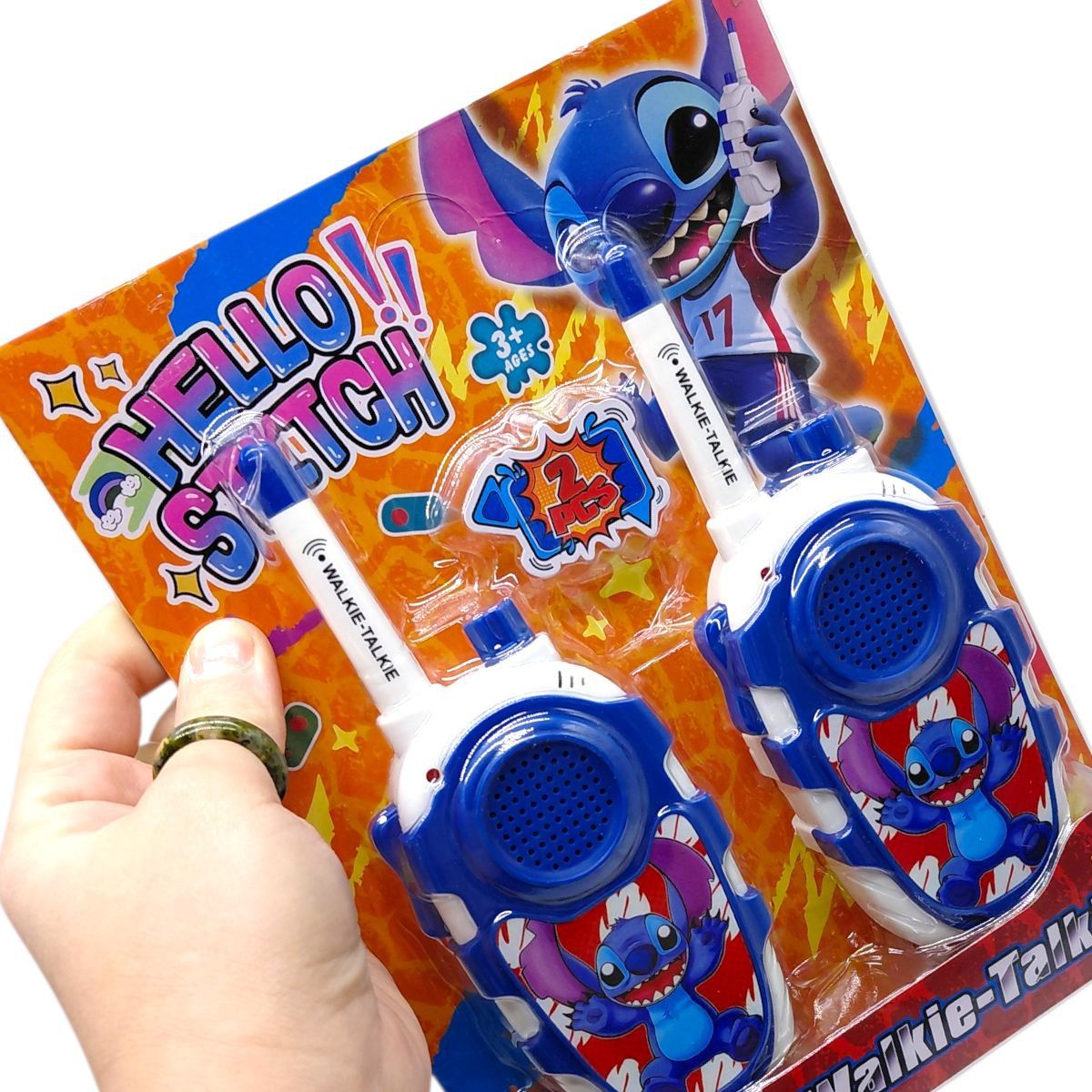 Рація іграшкова "Стіч" (2 рації, на батарейках)  фото 2