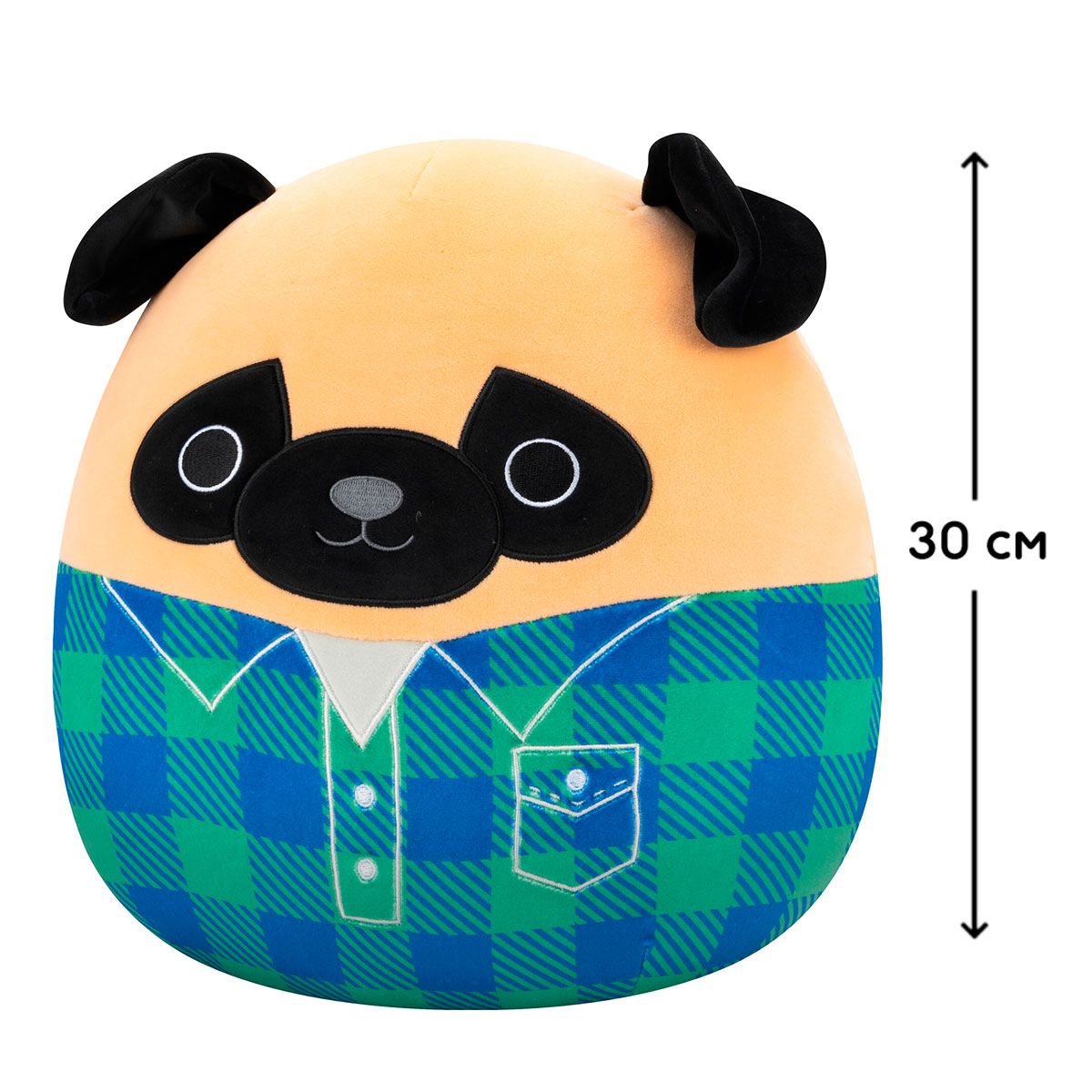 М'яка іграшка Squishmallows – Мопс Принц (30 cm)  фото 2