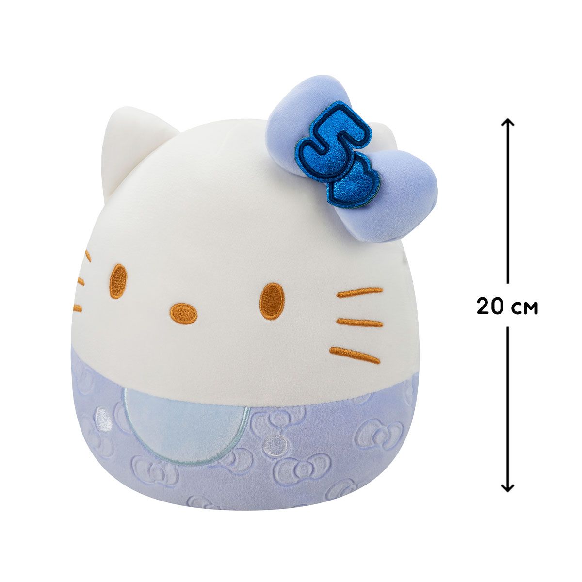 М'яка іграшка Squishmallows – Хелоу Кітті у синьому (20 cm)  фото 2