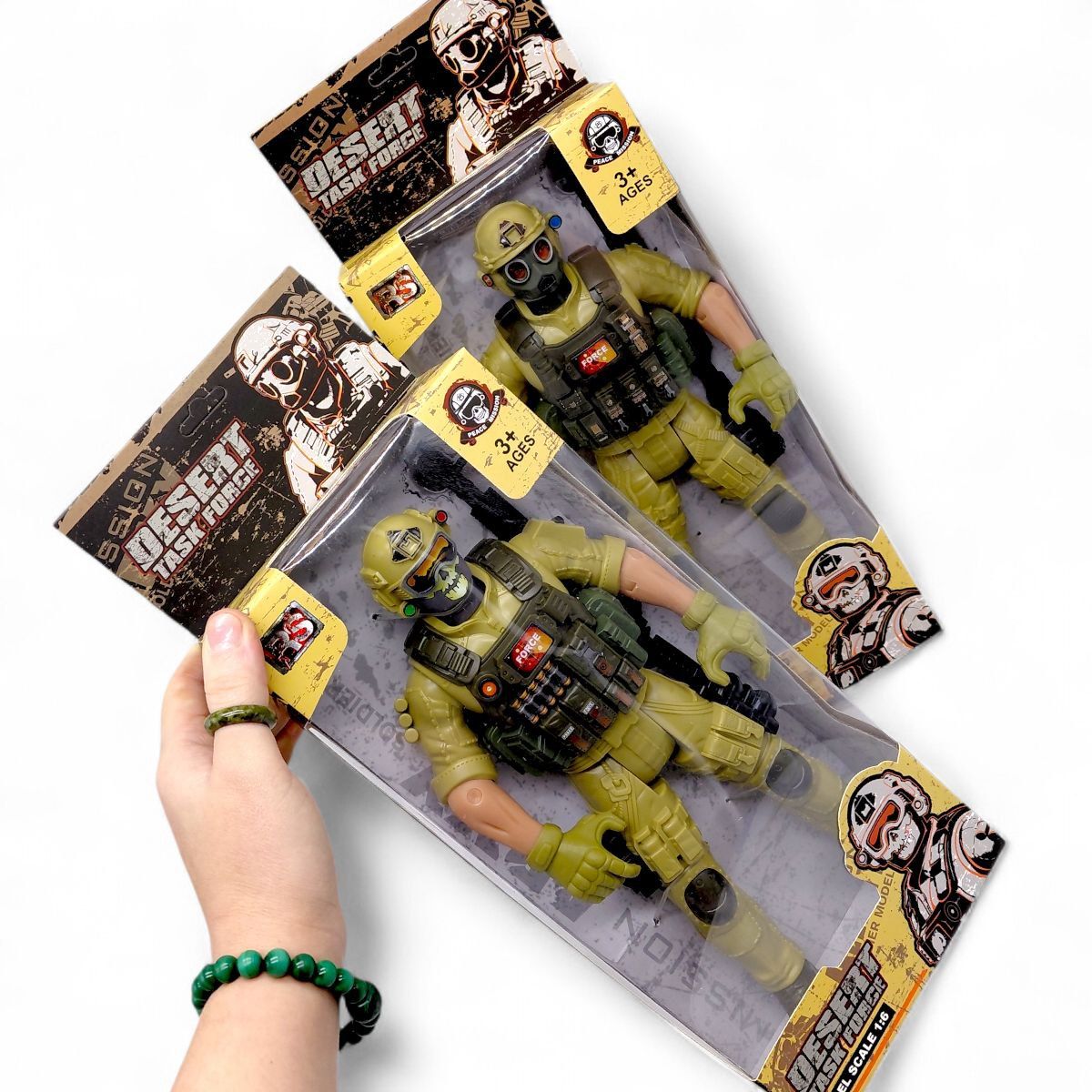 Игровая фигурка "Солдат.  DESERT TASK FORCE", 31 см, ХАКИ (ВИД 1)  фото 2