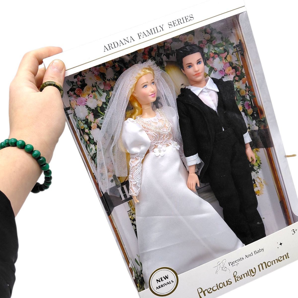 Набір ляльок  “Весілля”, висота 30 см, 2 ляльки, шарнірне з’єднання суглобів, знімне взуття  фото 2
