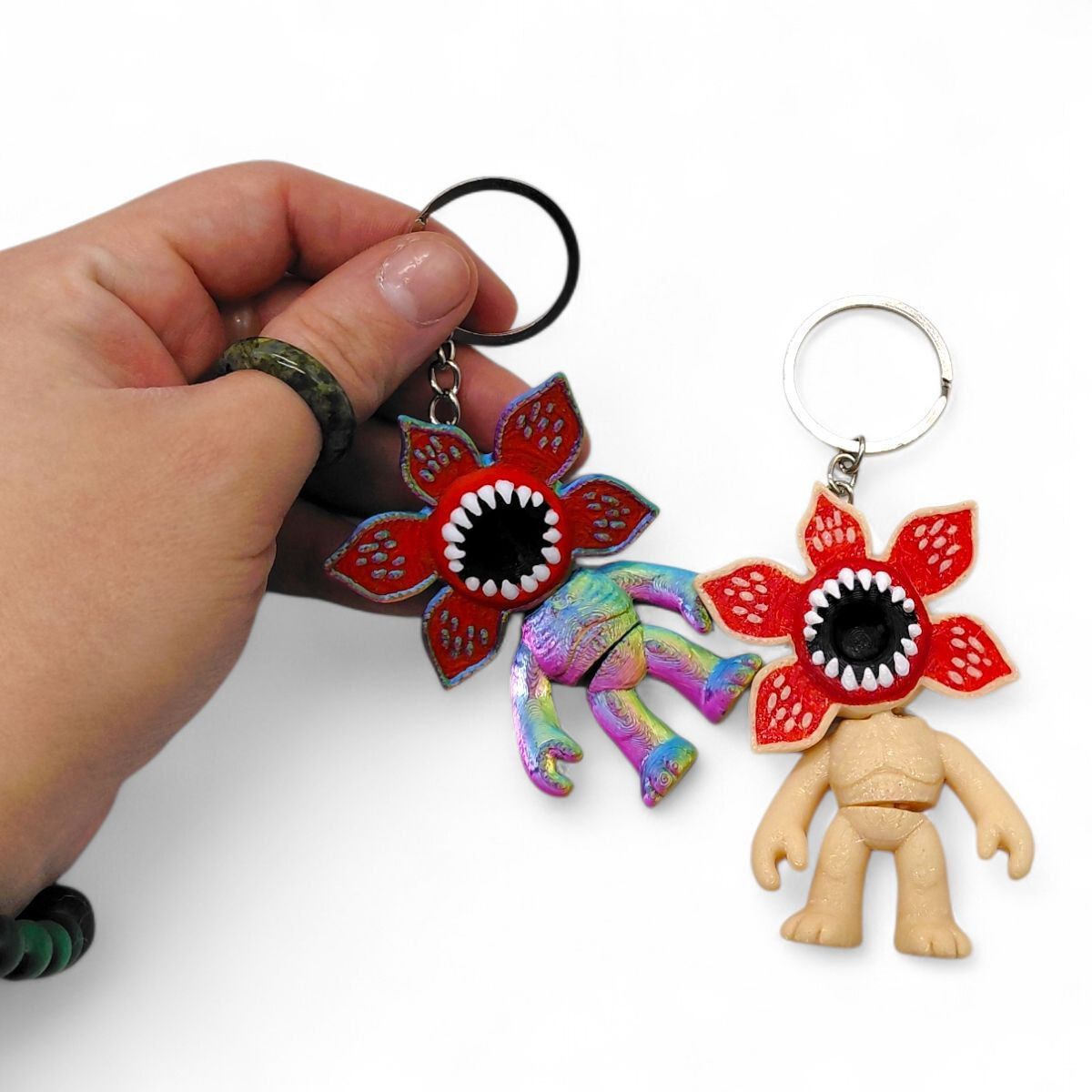 Брелок (3D друк) "Stranger Things.  ДЕМОГОРГОН" (ГРАДІЄНТ)  фото 2