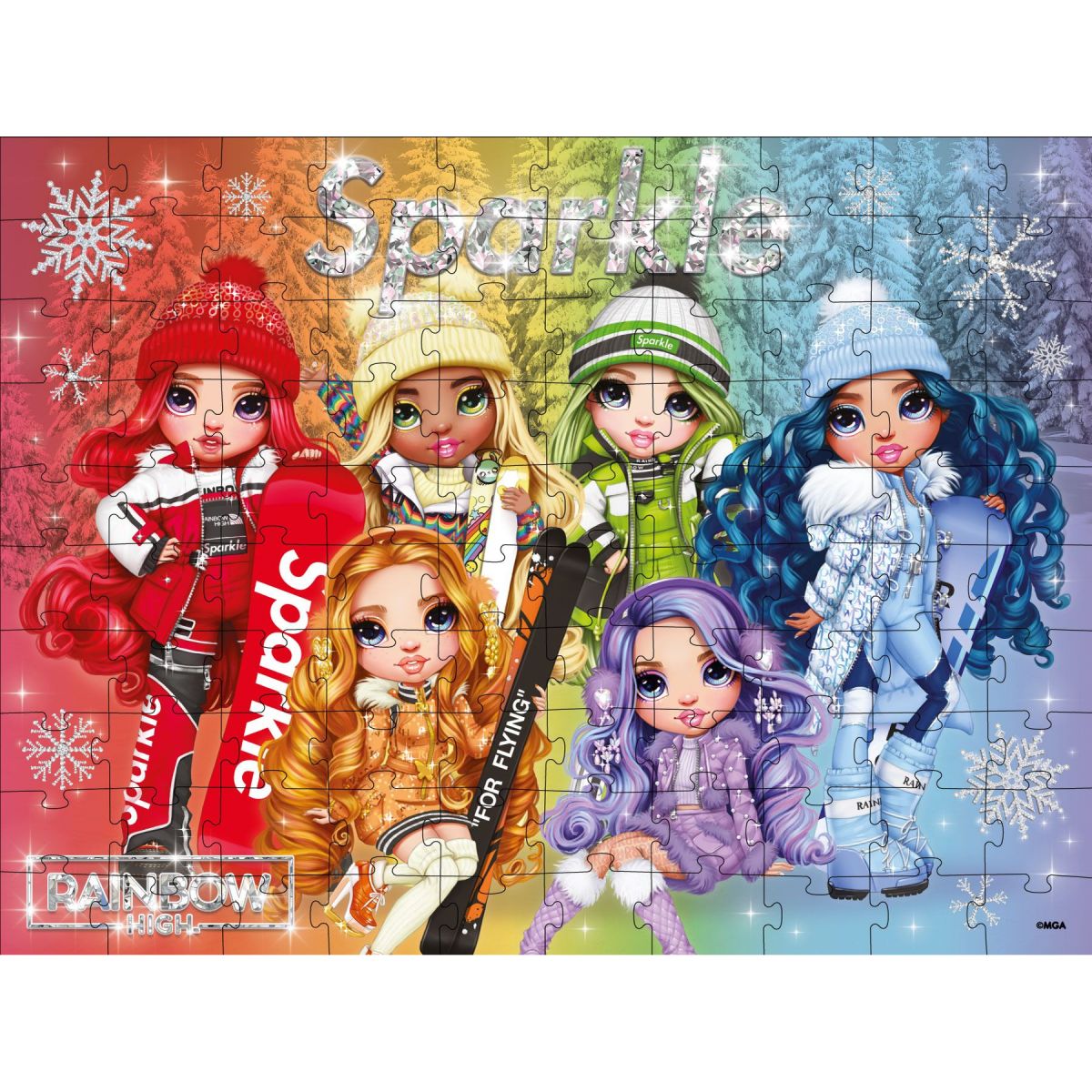 Пазли Rainbow High Winter Break, 100 елементів  фото 2