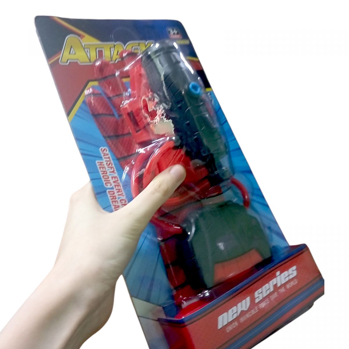 Набір героя рукавичка, механічна установка для стрільби водою, на листі  фото 2