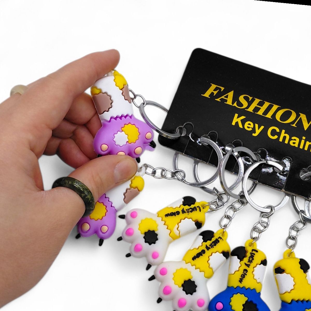 Брелоки "Лапки" гумові, 11 см (12 штук)  фото 2