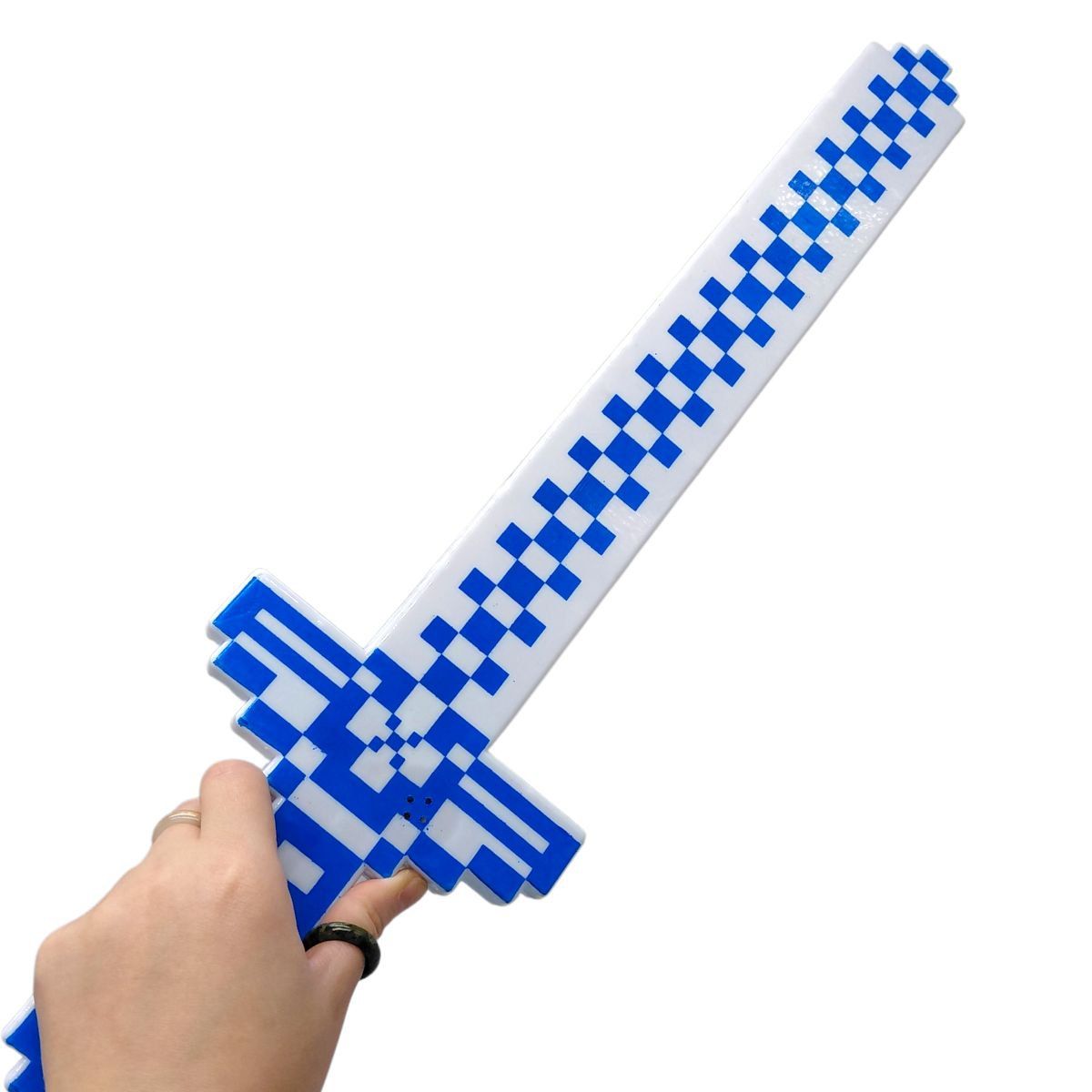 МЕЧ МАЙНКРАФТ/MINECRAFT, СВІТИТЬСЯ (БІЛИЙ)  фото 2