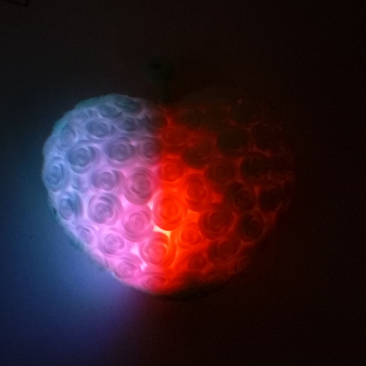 СЕРДЦЕ, ЧТО СВЕТИТСЯ (желтое) 10 см.  фото 2