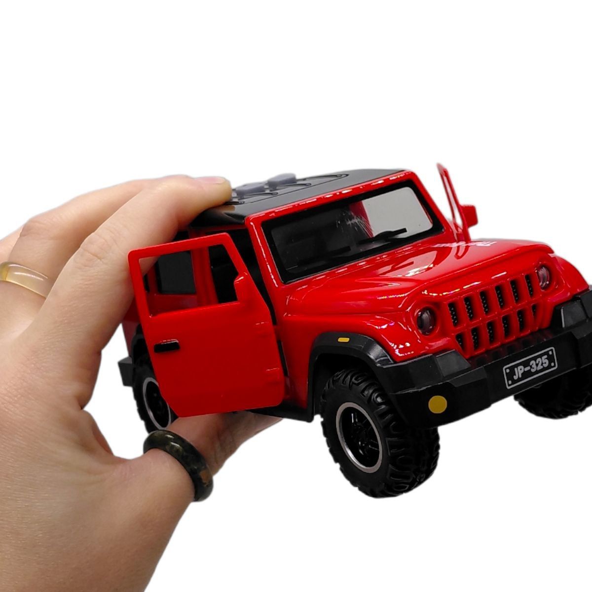 МАШИНА ИНЕРЦИОННАЯ, С ПАРОМ "JEEP WRANGLER SAHARA" (КРАСНЫЙ)  фото 2