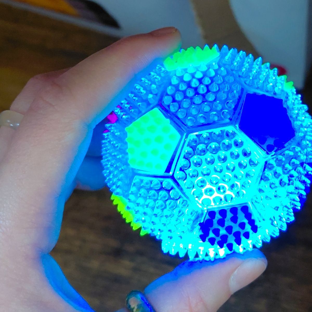 Мяч прыгунок со светом "Футбол"  фото 2