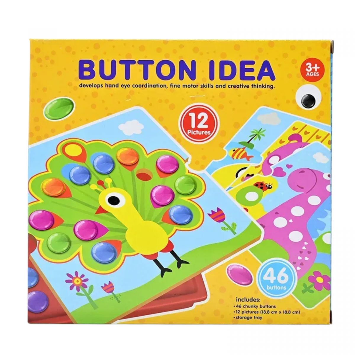 Мозаїка 3D, 12 карток, 46 елементів, в коробці  фото 2