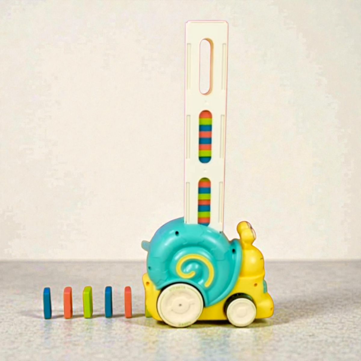 Равлик з доміно, на батарейках, декорація, фішки доміно, наліпки, в коробці  фото 2