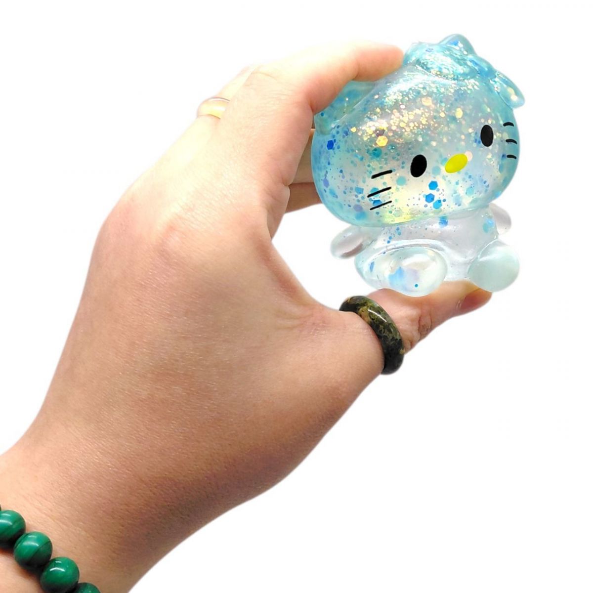 Антистрес жуйка-тягучка "Hello Kitty" 8 см (РОЖЕВИЙ)  фото 2