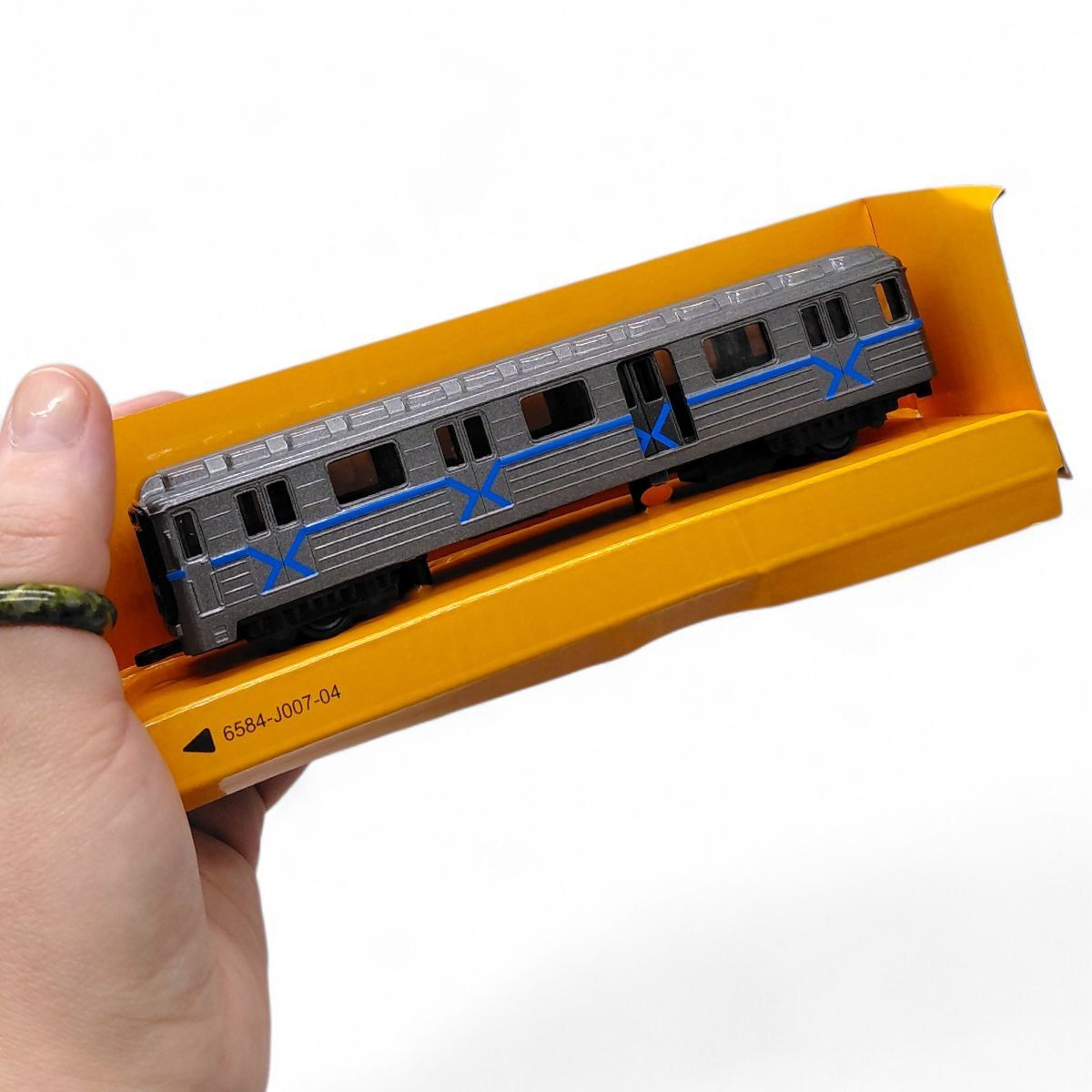 Вагон метро металевий "АВТОПРОМ" (СІРИЙ)  фото 2