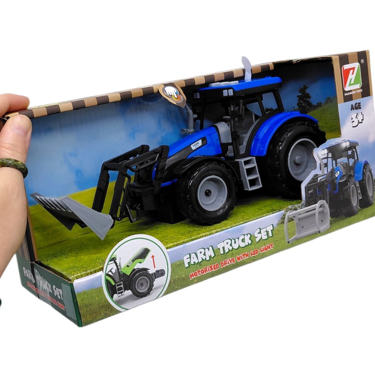 Машинка пластикова "Трактор" СИНІЙ  фото 2