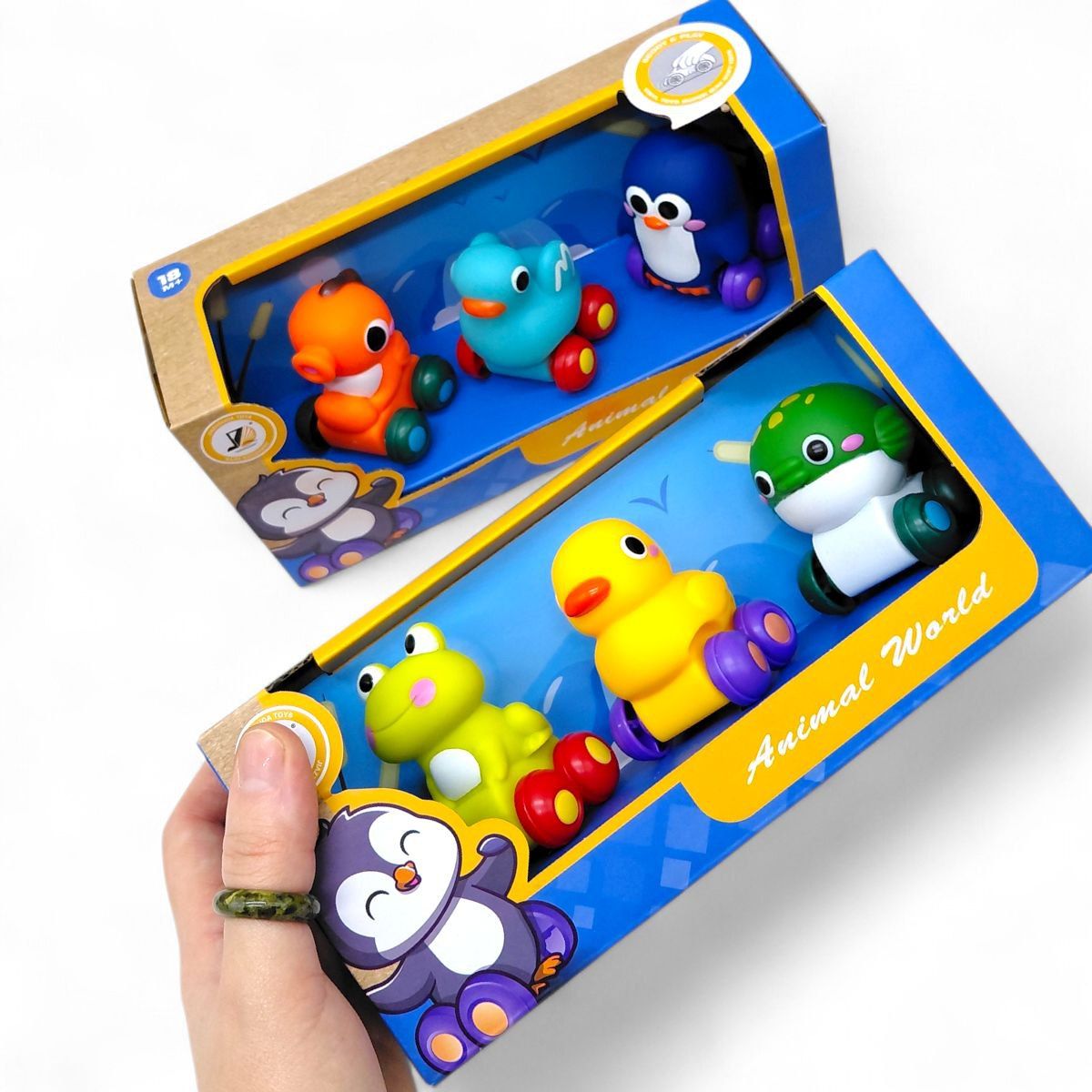 НАБІР ТВАРИНОК НА КОЛЕСИКАХ (ВИД 1)  фото 2