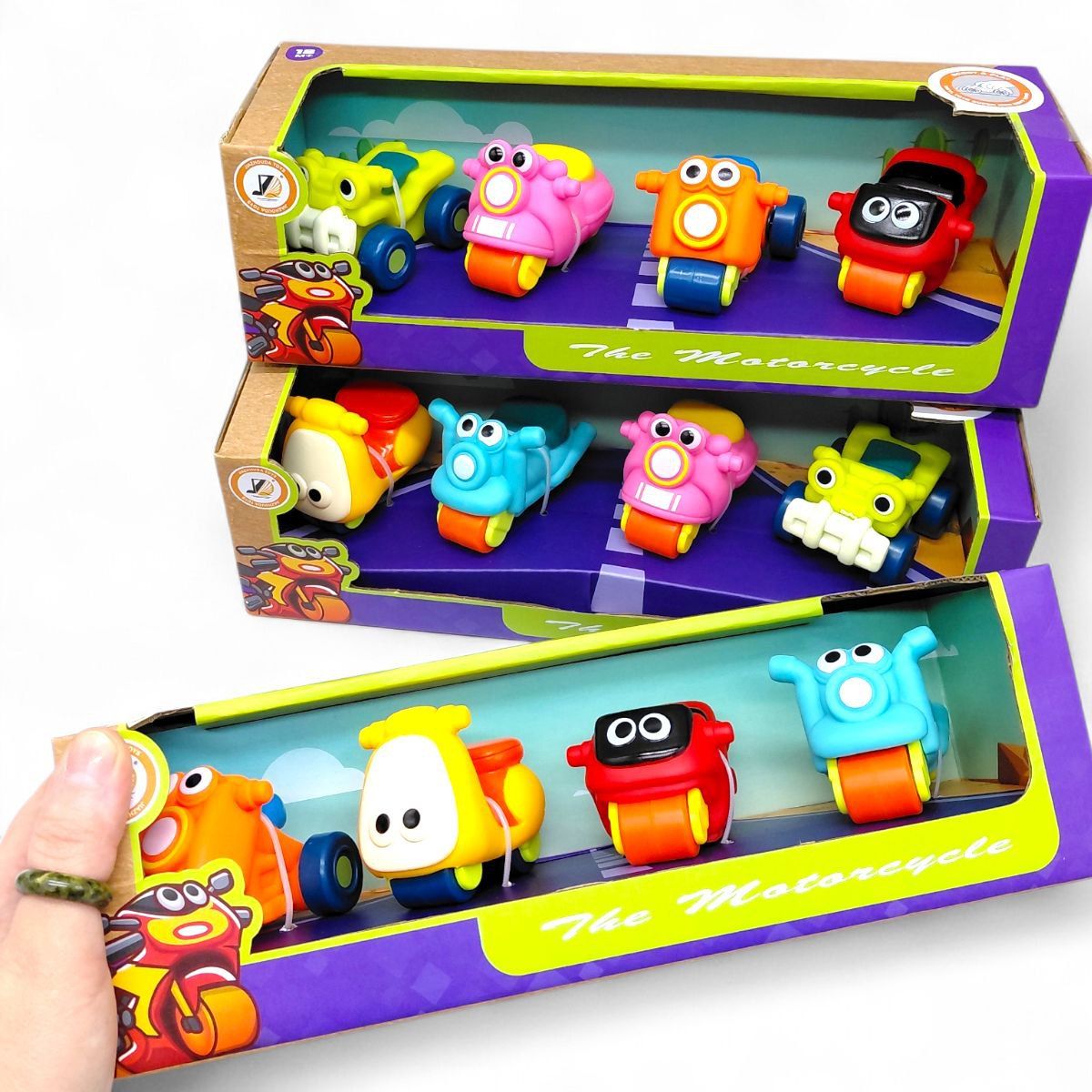 НАБІР МОТОЦИКЛІВ В КОРОБЦІ 4 ШТУКИ (ВИД 1)  фото 2