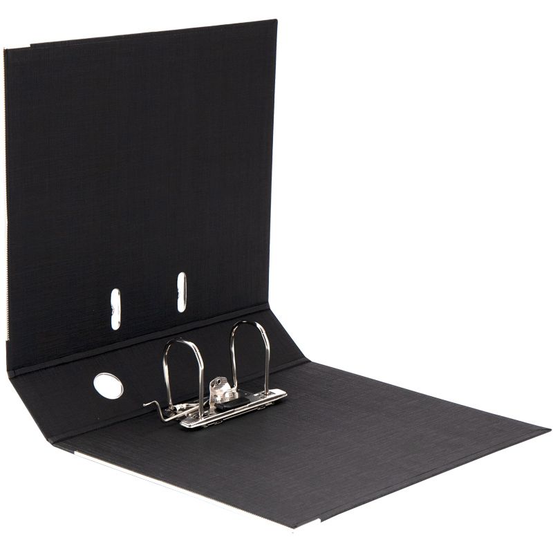 Папка-реєстратор двост, Prestige+ 7,5cм, зіб, чорна  фото 2