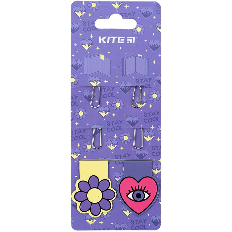 Набір магнітних закладок з фігурними скріпками Letter  фото 2