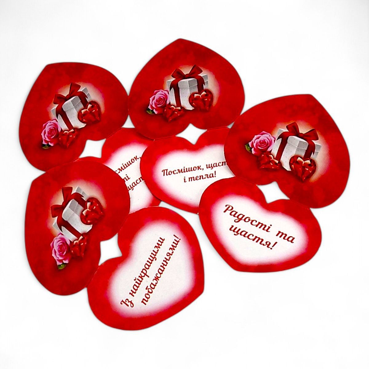 Валентинка святкова (5,5 см) мікс видів  фото 2