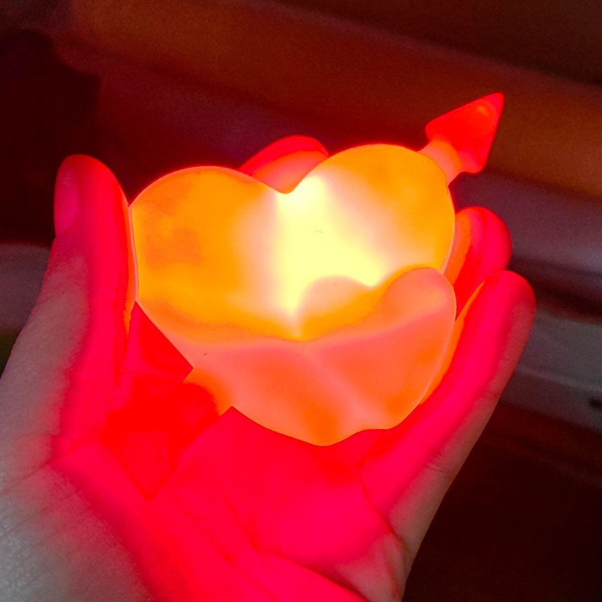 Іграшка зі світлом "Серце" 6,5 см  фото 2