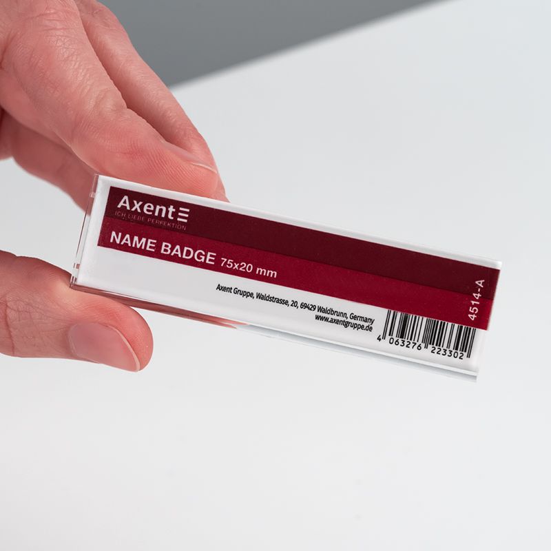 Бейдж акриловий на шпильці 4514 (75х20мм)  фото 2