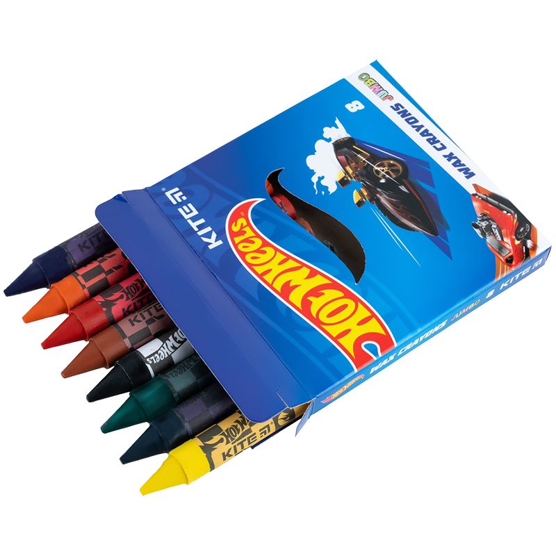 Мел восковой Jumbo, 8 цветов HW  фото 2