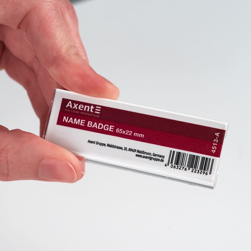 Бейдж акриловий на шпильці 4513 (65х22мм)  фото 2