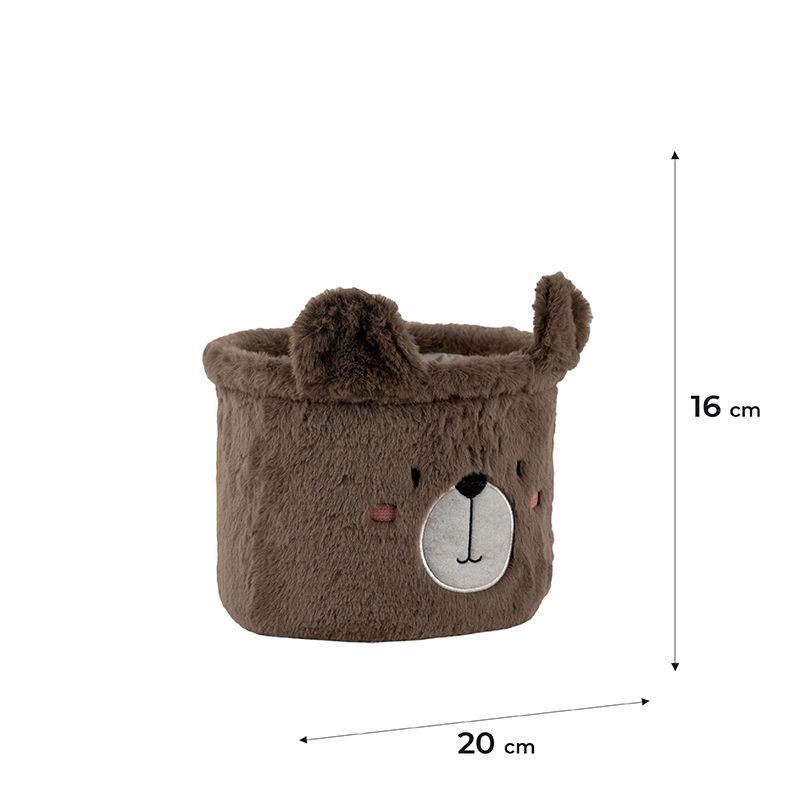 Кошик для зберігання 3100 Sweet Bear 20х16 см, плюшевий  фото 2