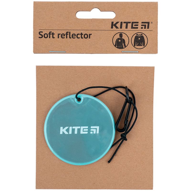 Підвіска м'яка світловідбиваюча, кругла, м'ятна  фото 2