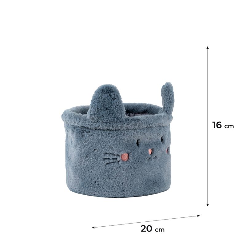 Кошик для зберігання 3100 Cute Cat 20х16 см, плюшевий  фото 2