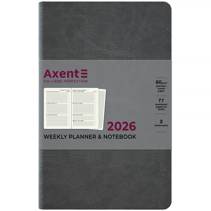 Щотижневик 2026 Partner City Soft, 125*195, сірий  фото 2