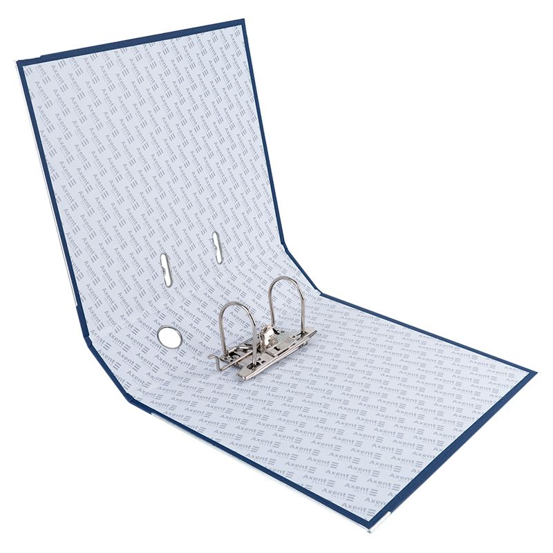 Папка-реєстратор одностор.  PP 7,5 cм, зібрана, темно-синя  фото 2