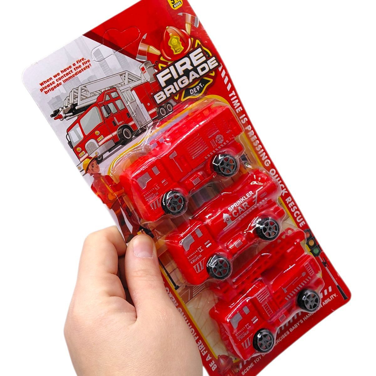 Набір пожежних машинок (9 см)  фото 2