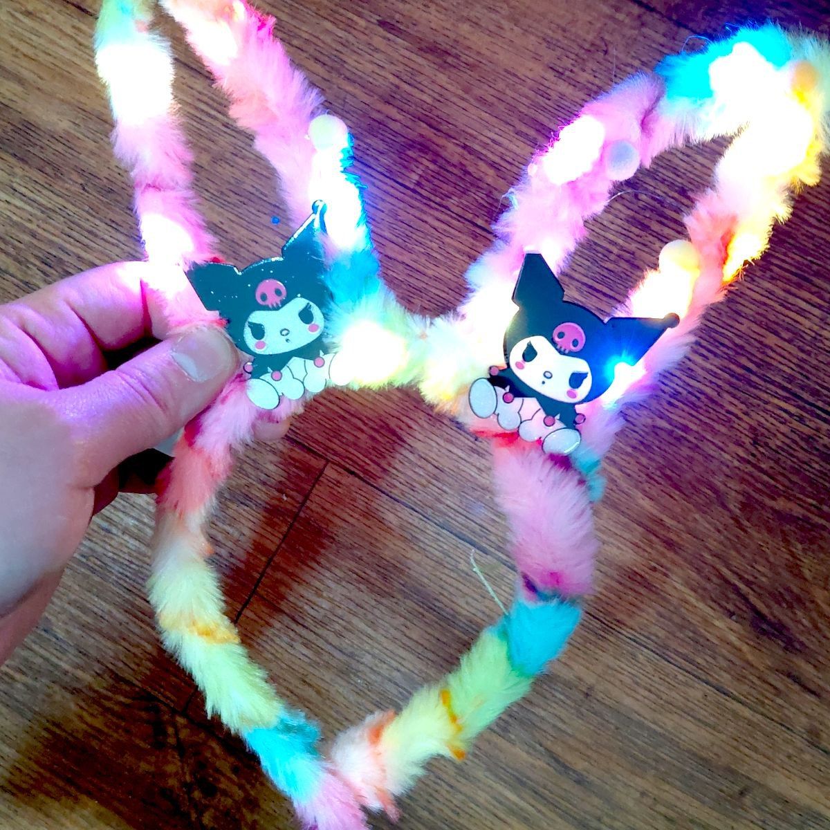 Светящийся обруч "Радуга" 25 см  фото 2