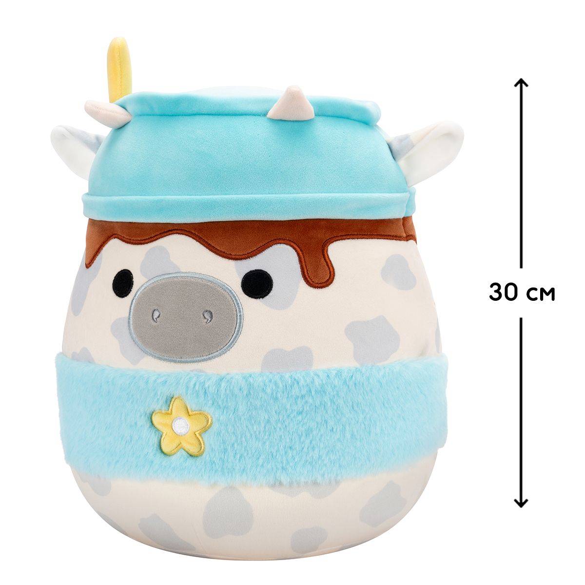 М'яка іграшка Squishmallows – Сіра корівка (30 cm)  фото 2