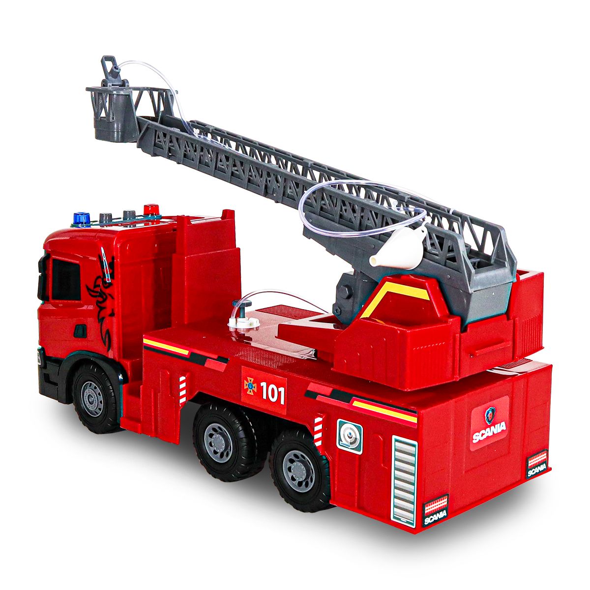 Автомодель серії Super Big Truck – Пожежна машина Scania (світло, звук, функ.  води)  фото 2