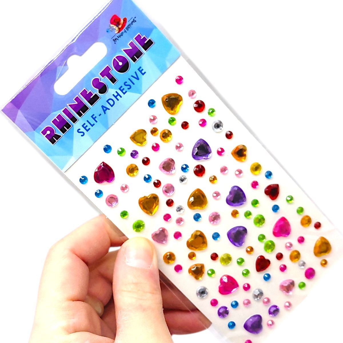 Стрази самоклеючі, "Сердечка" 13х7,5 см  фото 2